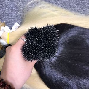 Cabello humano NANOTIP Natural liso, 100% cabello virgen crudo cabello liso vietnamita, extensión de cabello humano para mujeres negras - Product Image 6