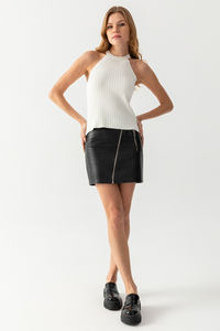 เสื้อถักสำหรับผู้หญิงเสื้อยืดถักแบบถักแขนกุดระบายอากาศได้ดีเสื้อบอดี้สูทออกแบบได้เองสำหรับฤดูร้อน - Product Image 2