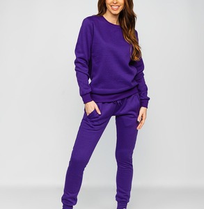 Women's Custom Logo 2-Piece Jogger Fitness Sweat <b>Suits</b> Winter Sport Track Clothing Wholesale OEM <b>Ladies</b> <b>Jogging</b> Sports <b>Suit</b> - Product Image 1
