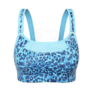 Soutien-gorge de sport pour femme sur mesure, à maintien élevé, avec logo frontal, en Spandex/Nylon, respirant et écologique, fabriqué au Pakistan - Product Image 1