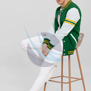 Custom Chenille Embroidery Leather Sleeve Baseball Letterman Outdoor Bomber <b>Jumper</b> Jacket for Man Collage Jacket 2026 - Product Image 4