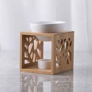 Quemador de Incienso de Cerámica y Madera de Mango Natural Personalizado de Moda, Soporte para Incienso de Uso Regular de la Mejor Calidad - Product Image 1