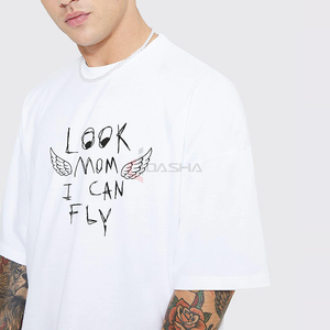 Venta al por mayor Unisex camiseta de gran tamaño 100% algodón 420GSM peso pesado logotipo personalizado de alta calidad Streetwear Tee - Product Image 3