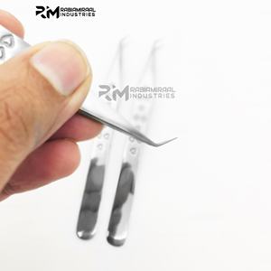 RMI Produit de qualité supérieure 45 degrés Point en acier inoxydable Silver Shin Eyelash Heart Design Grip - Product Image 4