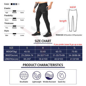 Pantalones de chándal de gimnasio informales para hombre, pantalones largos de pana de talla grande con cierre de cordón bordado, ligeros - Product Image 6