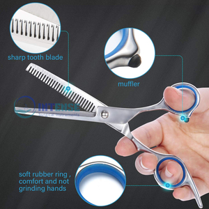 Juego de tijeras de corte de pelo, tijeras de corte de pelo de peluquero, herramientas de peluquería de acero inoxidable para OEM y venta al por mayor - Product Image 4