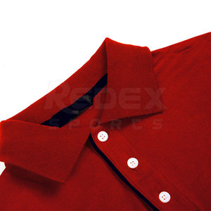 Venta al por mayor personalizado 100% algodón para polos para hombres alta calidad patrón sólido tejido de punto más opciones de tamaño - Product Image 6