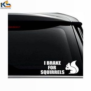 Autocollant mural personnalisé I frein pour écureuils imprimé UV pour casque d'ordinateur portable voiture camion moto fenêtres pare-chocs décoration murale - Product Image 2