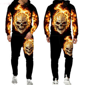 Survêtement imprimé Survêtement de sport pour hommes Vêtements d'automne en gros Survêtement en polyester Sweats graphiques - Product Image 5