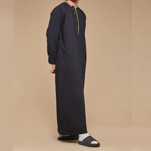 Nueva llegada 2025 vestido musulmán ropa casual al por mayor personalizado hombres moda ropa islámica Thobes adulto tamaño manga larga - Product Image 5