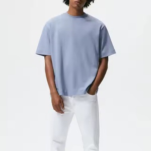 Nouveau T-shirt pour homme de haute qualité 100% coton à manches courtes, couleur unie simple, respirant, coupe ample, séchage rapide, écologique - Product Image 2