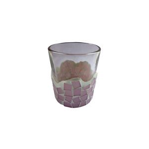 Pots à bougie en mosaïque votive en verre décoratifs de mariage pour la décoration de Noël et de salon faite à la main en vrac - Product Image 5