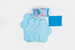 Servilletas de tela transpirables ecológicas y superabsorbentes al por mayor, toallas sanitarias menstruales reutilizables para mujeres, lavables para - Product Image 4