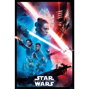 Affiche de style art moderne Star Wars Episode 9 : Le Lève-Bouclier de Skywalker pour décoration murale - Product Image 1