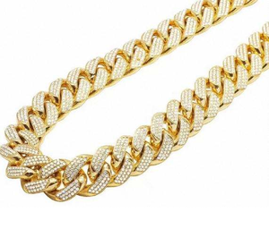 Stylish Gold and Silver Plated Cuban Handmade Mens Chain <b>for</b> Party and Casual Wear Jewelry <b>Gift</b> <b>for</b> <b>Him</b> - Product Image 5