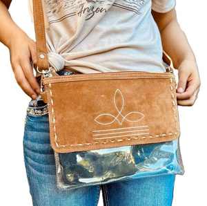 El Bolso de Mano de Cuero Transparente Azul Hecho a Mano, Ligero, Ecológico y Unisex, Ideal para Viajes en Invierno, Verano y Otoño - Product Image 2