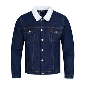 Nueva llegada de la mejor marca de alta calidad personalizada para hombres chaqueta de mezclilla transpirable chaquetas de mezclilla para hombres - Product Image 5