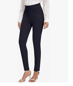 Pantalons de costume droits et extensibles pour femmes, à porter au travail, décontractés, avec poches, nouvelle arrivée, fabriqués au Bangladesh - Product Image 3