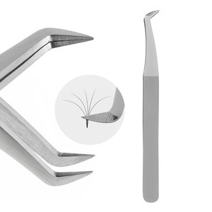 แหนบต่อขนตา Royal Tweezers รุ่น Diamond Grip สีดำ ทำจากสแตนเลสสตีล ป้องกันแม่เหล็ก ปลายเรียบ - Product Image 2