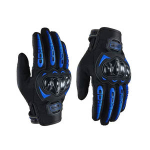 Best Quality Custom Logo Full <b>Finger</b> Men's Motorbike Gloves / Comfortable Fit Unique Design Motorbike Gloves - Product Image 6