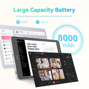 C idea China <strong>Supplier</strong> 9 Inches <strong>Android</strong> 14 <strong>Tablet</strong> Triple <strong>Camera</strong> 5MP + 8MP + 2MP WiFi <strong>Bluetooth</strong> for Office Workers <strong>Tablet</strong>(Silver) - Product Image 5