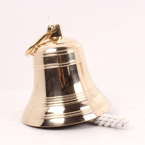 Campana de latón fundido pulido a mano brillante Campana de latón hecha a medida Nueva colección Campana de latón Fabricante y exportadores indios - Product Image 3