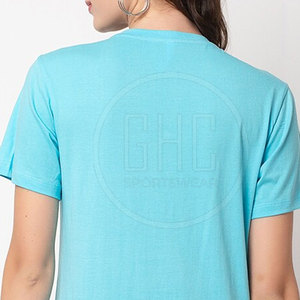 T-shirt d'été en coton décontracté pour femmes fabriqué en gros sur mesure en différentes couleurs respirantes - Product Image 6