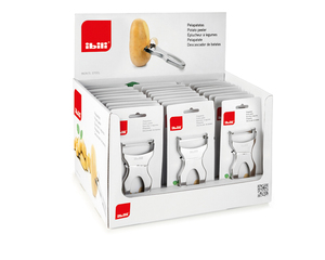 Éplucheur à pommes de terre en acier inoxydable avec lame lisse, 11 cm. (Ibili 749000) (Flap) - Product Image 2