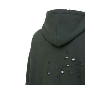 Sudadera con capucha desgastada por encargo precio al por mayor Sudadera con capucha lavada con ácido de gran tamaño material de alta calidad OEM para hombre con logotipo personalizado - Product Image 4