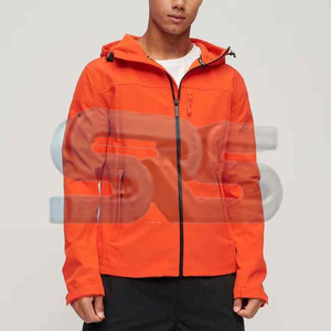 Veste d'hiver Softshell imperméable coupe-vent pour hommes de qualité supérieure Style à capuche long enduit respirant pour l'extérieur - Product Image 4