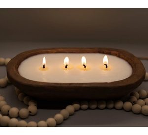 Soporte de vela de masa de madera personalizado recién artesanías y cuenco tallado a mano de madera de granja mejor diseñador - Product Image 3