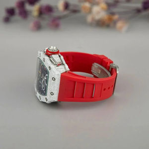 Reloj Deportivo de Lujo de la Mejor Calidad con Esfera de Zafiro, Claridad VVS, Diamante Moissanita, Caja Resistente al Agua de 40 mm, Reloj con Probador de Diamantes - Product Image 2