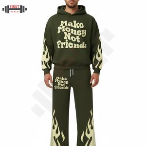 ชุดวอร์มผ้าฝ้ายสำหรับวิ่งจ๊อกกิ้งไซส์ใหญ่พิเศษสำหรับฤดูหนาวกางเกงปล่อยเหงื่อผ้าฝ้าย100% ตามสั่ง - Product Image 1