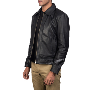Arrivée de vestes d'extérieur d'hiver personnalisées Vintage Riding Biker Motorcycle Faux cuir en peau de mouton Vestes de taille plus - Product Image 4