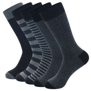 Calcetines de Vestir para Hombre 100% Algodón al por Mayor, Negros Básicos, Estilo Alto, para Traje, Otoño, Antibacterianos, Casuales, con Logotipo, Transpirables - Product Image 2