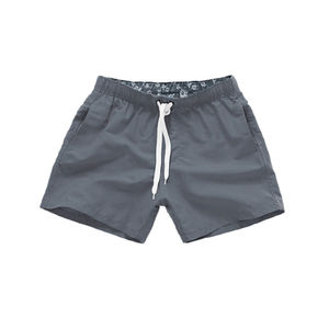 Short de bain uni 18 couleurs pour homme à séchage rapide avec fermeture à la taille élastique - Product Image 1