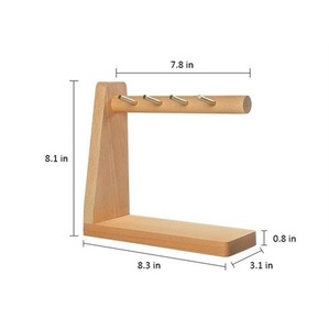 Llavero de pared de estilo hermoso para correo de entrada, estante para llaves con gancho de estante de Metal, llaves de casa, buzón, soporte para llavero de Metal de madera - Product Image 5