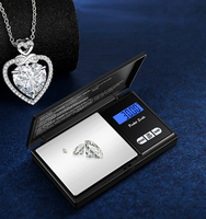 Timbangan Perhiasan Digital Portabel Baja Anti Karat Emas 1kg/0.1g Baterai AAA Isi Ulang 500g 0.01g