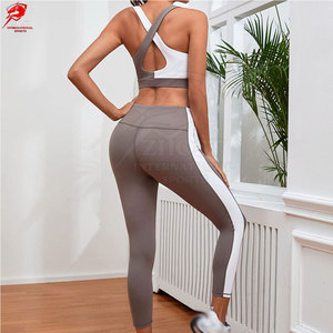 Custom Sublimation Printed Yoga Set Breathable Private Label High Strength Stitching Performance <b>Apparel</b> - Product Image 5