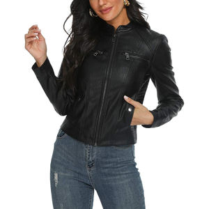 เสื้อแจ็คเก็ตหนังผู้หญิงทรงทันสมัย คุณภาพพรีเมียม ออกแบบมาเพื่อการสวมใส่ในฤดูหนาว สไตล์ลำลองและสวมใส่สบายตลอดวัน - Product Image 4