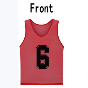 Maillots d'entraînement 100% polyester, maillot de football, gilet d'entraînement, dossards de football, dossards de football pour adultes, taille, vêtements d'extérieur, dossards d'entraînement - Product Image 6