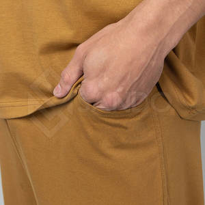 Survêtement d'été pour hommes personnalisé en gros qualité supérieure 100% coton léger respirant motif solide écologique - Product Image 6