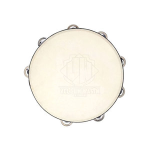 Instrument de musique Jingle à une rangée de tambourin sans tête en bois - Product Image 4