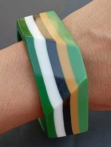 Conjunto de pulsera de abalorios y abalorios surtidos de resina y latón de combinación de madera para joyería de regalo - Product Image 3