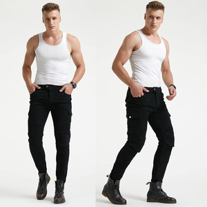 Pantalon cargo décontracté pour homme, logo personnalisé, 100% coton, style léger, tenue très vendue, design uni, pantalon cargo - Product Image 3