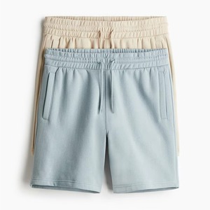 Venta al por mayor paquete de 2 pantalones cortos de ajuste regular para hombres de calidad superior costura profesional de color personalizado pantalones cortos casuales de gimnasio - Product Image 1