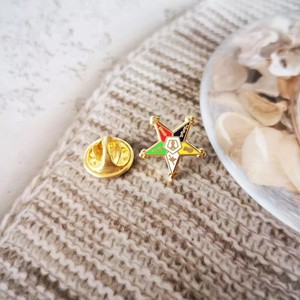 Factory Custom Logo Brass Badge Antique Plated <b>Iron</b> Metal Hard Enamel Pins Masonic for Anniversary ronpex - Product Image 3