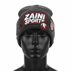 Gorro de invierno para mujer, tejido de punto Premium acrílico, 320 GSM, cálido, suave, elástico, logotipo personalizado, bordado, gorro jacquard - Product Image 1