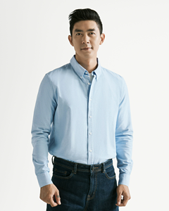 Chemises habillées pour hommes en velours avec logo personnalisé, manches longues, 100% coton, écologiques, anti-froissement, respirantes, entretien facile, simples - Product Image 1