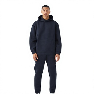 Chándales de Invierno de Alta Calidad para Hombre, con Capucha, de Poliéster, Lavado Ácido, Color Sólido, Corte Regular, con Logotipo Personalizado OEM, Fabricante Mayorista - Product Image 1